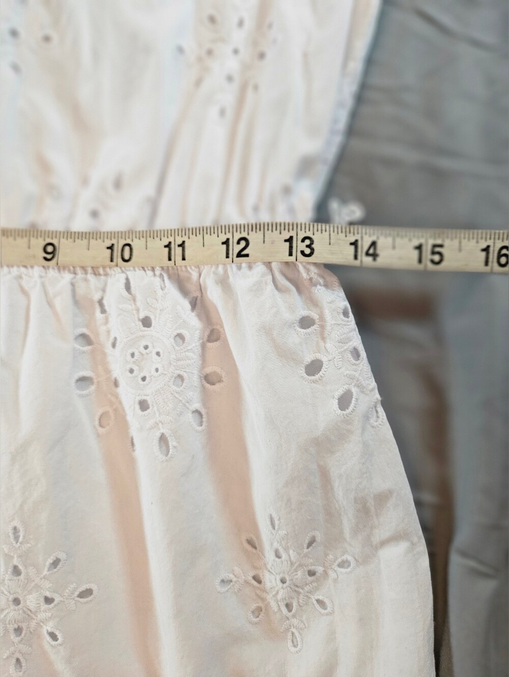 1. State Womens White Eyelet Short Sleeve V-neck Cotton Mini Dress Size Small - Picture 9 of 14